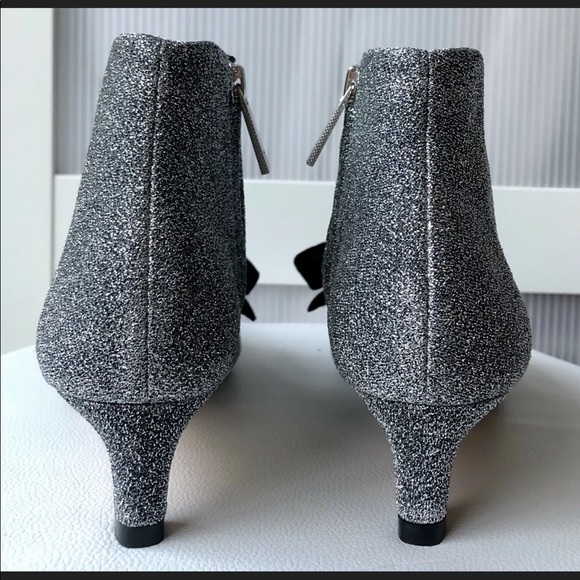 Ted Baker Lurex Bow Kitten Heel Bootie - Picture 7 of 9